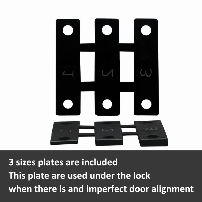Self-Closing Latch, Security Pull Ring Spring Bounce Door Bolt for Window Shed, Gate Toilet, Bedroom and Pet Dog cage (Black) 2PCS Black