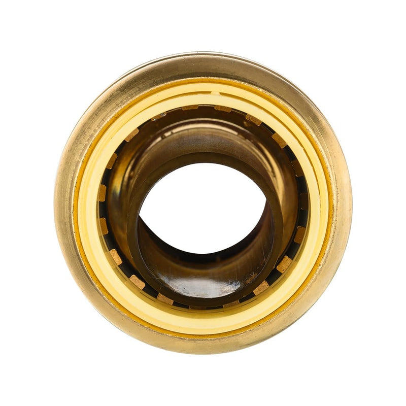 10Pcs Pro EFIELD 3/4" Push-fit Straight Coupling Brass Fittings(PF008-10) 3/4-Inch P10