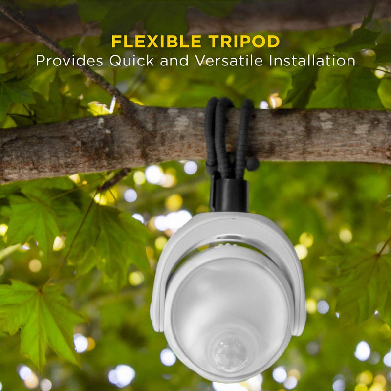 Limitless Innovations Lumenology Portable LED Motion Sensor Light Provides 148 Lumens with a 13 ft Detectable Range and Flexible Tripod Base with Magnetic Option – Indoor/Outdoor (Black) Black