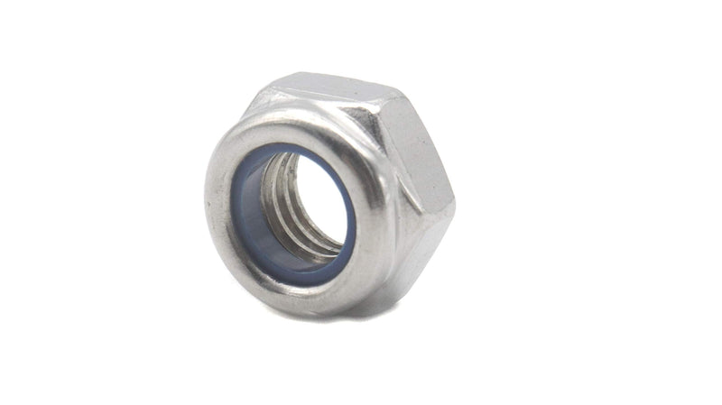 binifiMux 100Pcs M3 x 0.5mm Lock Nuts, 304 Stainless Steel Self-Lock Nylon Inserted 3mm Lock Nuts, M3 Nylock Nuts, 3mm Locking Nuts for RC Model, 3D Printer