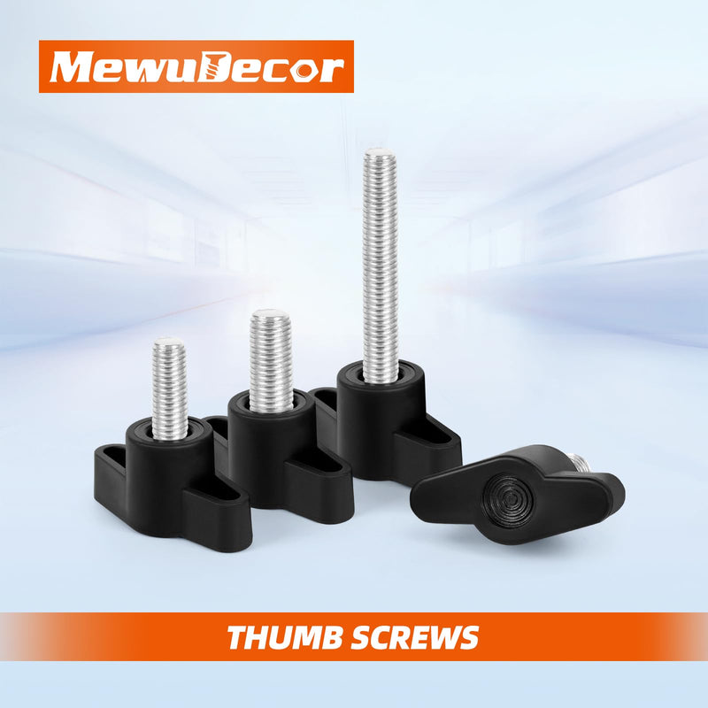 M6 x 15mm Z Type Handle Thumb Screws Plastic Head Mechanical Handle Bolts T-Shaped Wing Adjustable Knobs Carbon Steel, 5 PCS M6 x 15mm