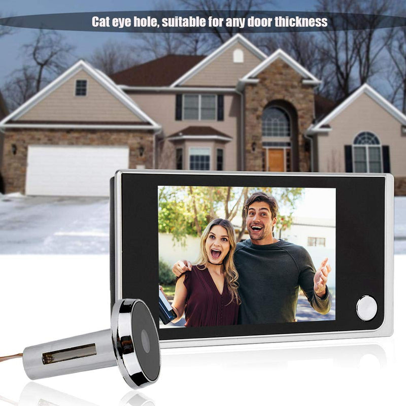 Sonew 3.5inch Digital LCD Peephole Viewer with Wide Angle Lens for Enhanced Home Security and Easy Installation (#01 Door Viewer)