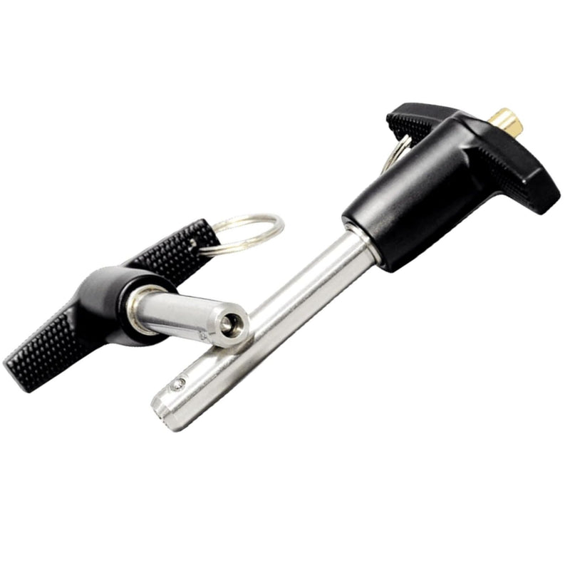 NRC&XRC Stainless Steel 304 Push-Button Quick Release Pin T Handle Lock Pins, Pin Dia 5/8IN(16MM).Usage Length 80MM(3.15in) with Lanyard Cable (1Pack, Specs(Dia)XLength:16*80mm) 1Pack