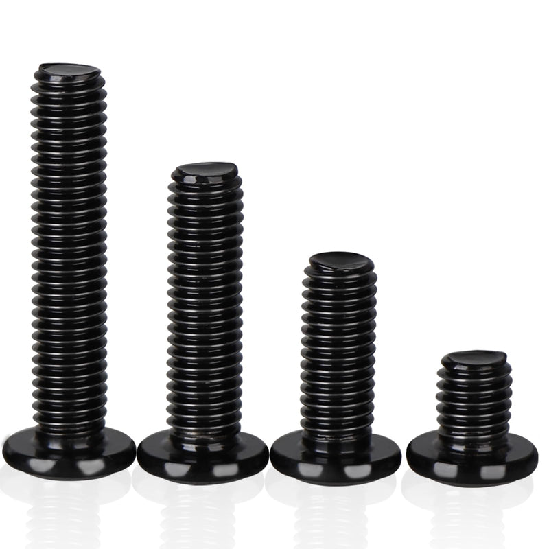 M6 x 45mm 30Pcs Flat Head Hex Socket Cap Screws Bolts,304 Stainless Steel 18-8 Bolts,Full Thread,Hex Drive,Furniture,Bed,Chair Repairs,Black Zinc Plated(with Hex Spanner) M6 x 45mm Black
