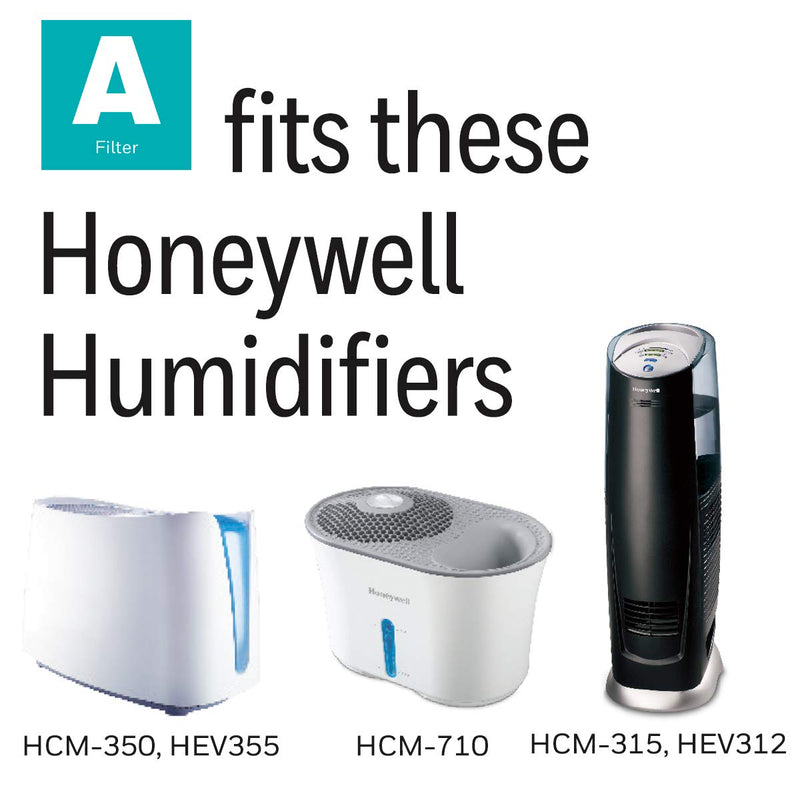 Honeywell Replacement Wicking Filter A, 3 pack, White, 3 Count A Filter