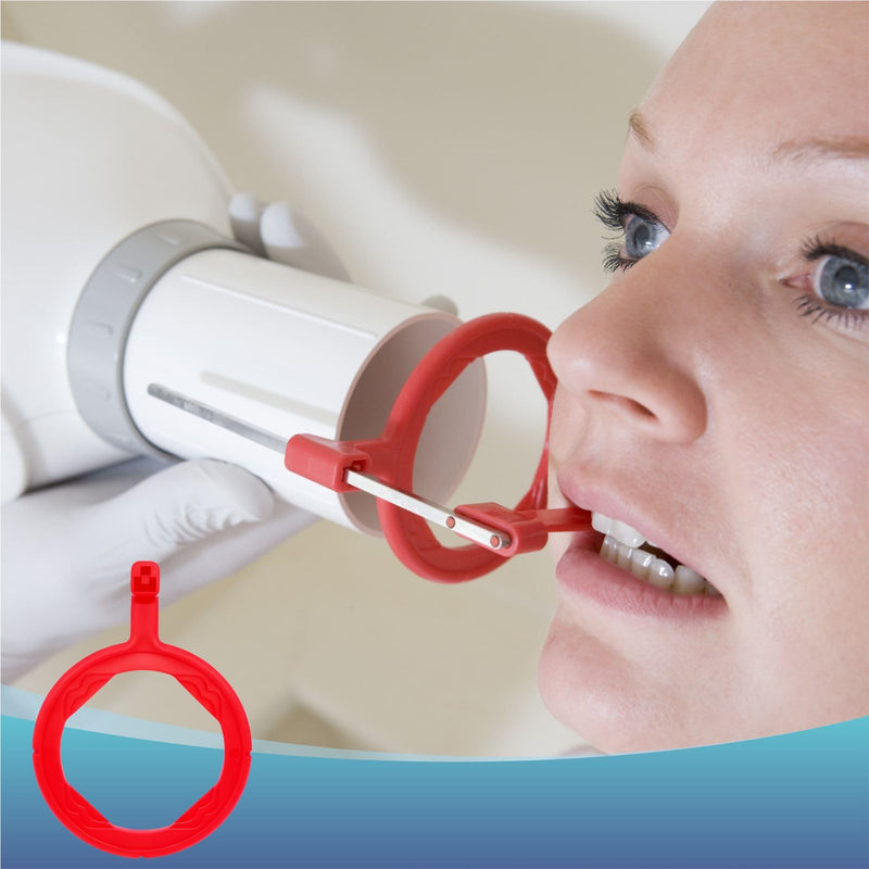 10 Pcs Dental X-Ray Aiming Rings, XCP Style Positioning Rings for Bitewing & Intraoral Imaging, Autoclavable Film Positioning Accessories (Bite Wing Ring Red) Bite Wing Ring Red