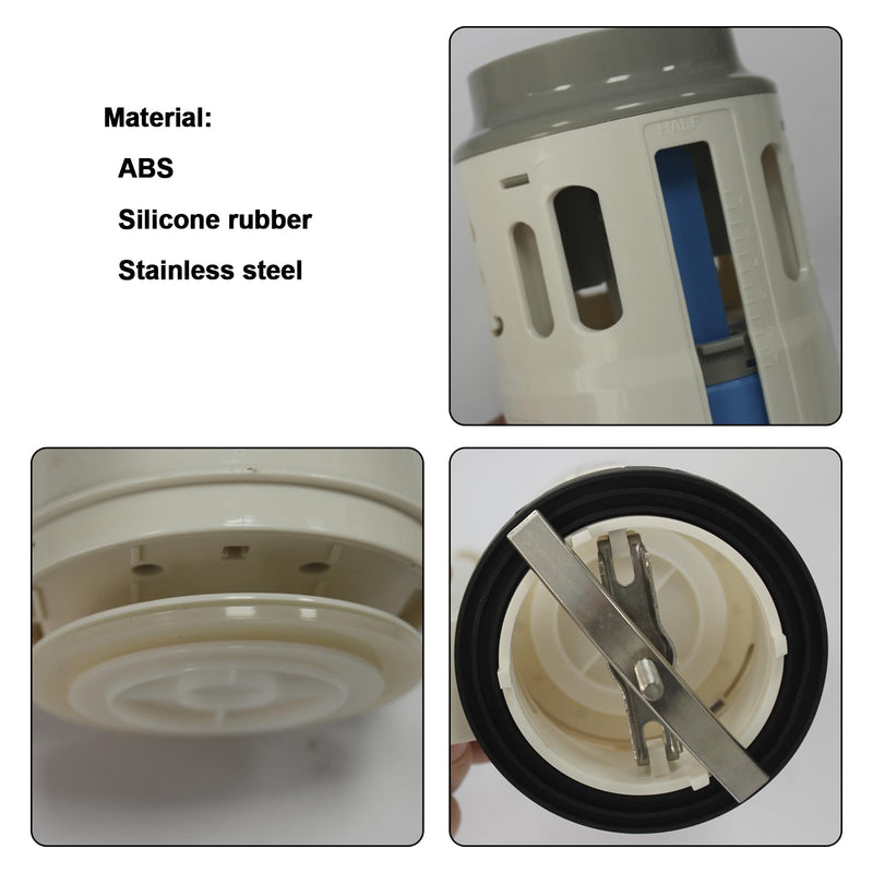 Replaces 3 in. Toilet Dual Flush Valve for 1-piece WaterRidge/Glacier Bay toilets