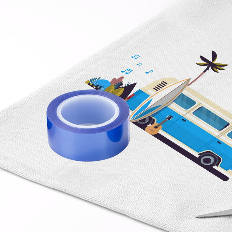 PYD Life 6 Rolls Heat Resistant Thermal Tape Blue 0.8 Inch x 52 Ft Sublimation Blanks Up to 250 C(480 F) for Sublimation Tumblers Mugs T-Shirts Print Heat Press