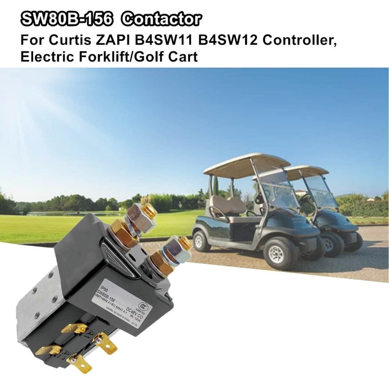 SW80B-156 Contactor, 48V 125A Contactor for Curtis ZAPI B4SW11 B4SW12 Controller, Electric Forklift/Golf Cart Solenoid, SW80B156 SW80156