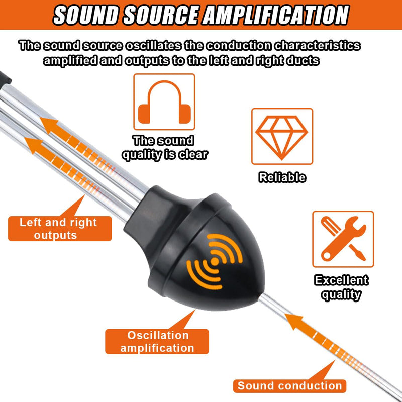 Car Engine Mechanic Stethoscope Sensitive Hearing Tool, Automotive Engine Diagnostic Tool with Extended Probe, Automotive Stethoscope Sound Diagnostic Device for Car Motorcycle Truck (1PC) 1PC