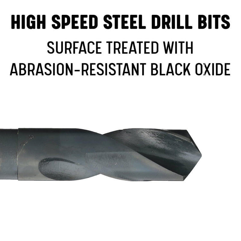 Drill America - DWDRSD7/8 7/8" Reduced Shank High Speed Steel Drill Bit with 1/2" Shank, DWDRSD Series 7/8"