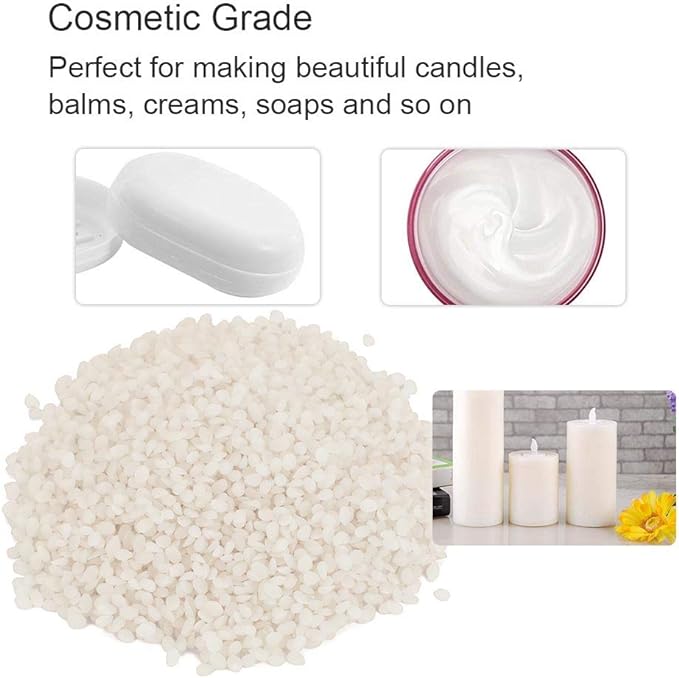 Beeswax Pellets, 2 Colors Organic Beeswax 100g Beeswax Beads High Quality Material Household and Kitchen Beeswax (100 grams Beeswax) - NewNest Australia