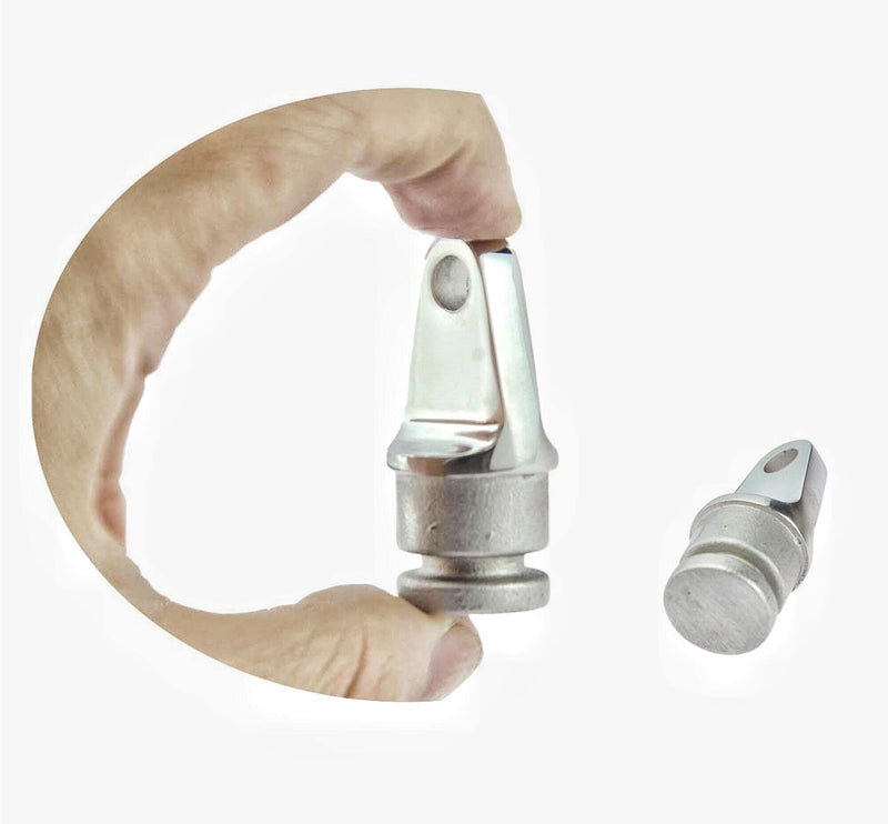 Boat Bimini Top Inside Eye End 7/8" Rounded Plug,316 Stainless Steel Marine Hardware Fitting (Size:22mm/7/8”,2Pcs) Size:22mm/7/8”,2Pcs