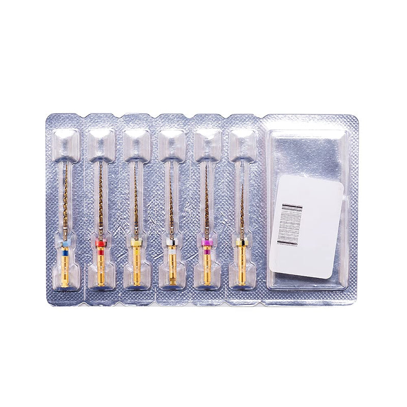 SNAWOP Dentel Endo Files X-Pro Gold Taper Controlled Memory Niti Rotary Engine Files for Endodontic Root Canal Treatmet (Assorted 31MM) Assorted 31MM