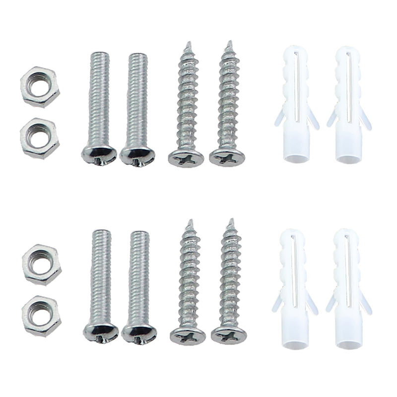 2PCS 94.7mm Length Silver Metal Wall Plate Bracket Lamp Mounting Bracket Socket Mounting Plate for Pendant Lamp Outdoor Lighting Wall Lamp Ceiling Mounting