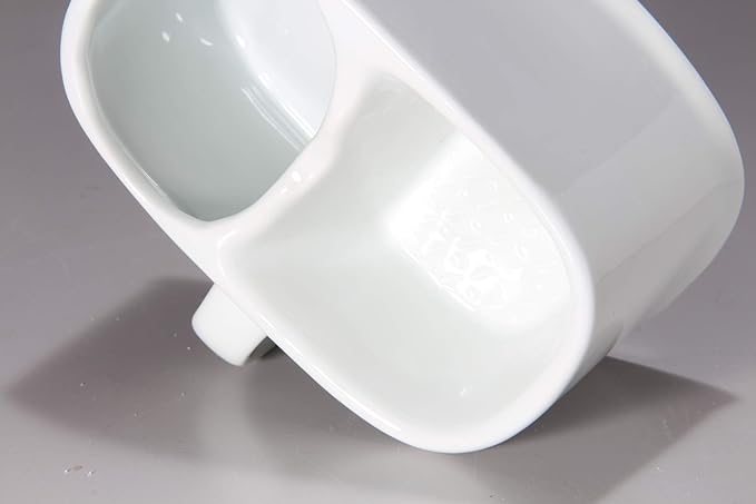 White Porcelain Thermal Shaving Cup, Arita Ware Frothing Mesh Shape, For Commercial Use, White - NewNest Australia
