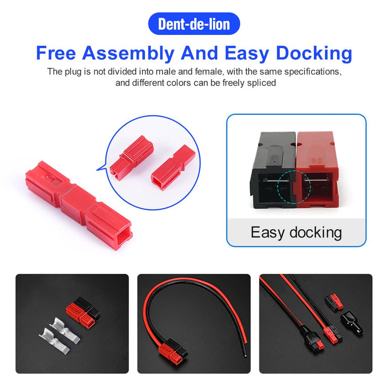 45A Quick Connect Batterie Battery Connector Modular Power Connectors Quick Disconnect 10 Pair