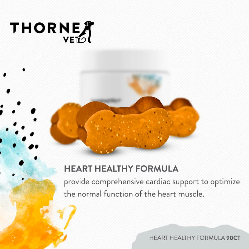 ThorneVET Heart Healthy Formula – Cardiovascular Support for Dogs & Cats, 90 Soft Chews - PawsPlanet Australia