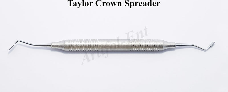 Dental Crown Spreader Double End Restorative Tools Nash Taylor Crown Spreader Stainless Steel Ergonomic Hollow Handle 3 Pcs # CRSPR