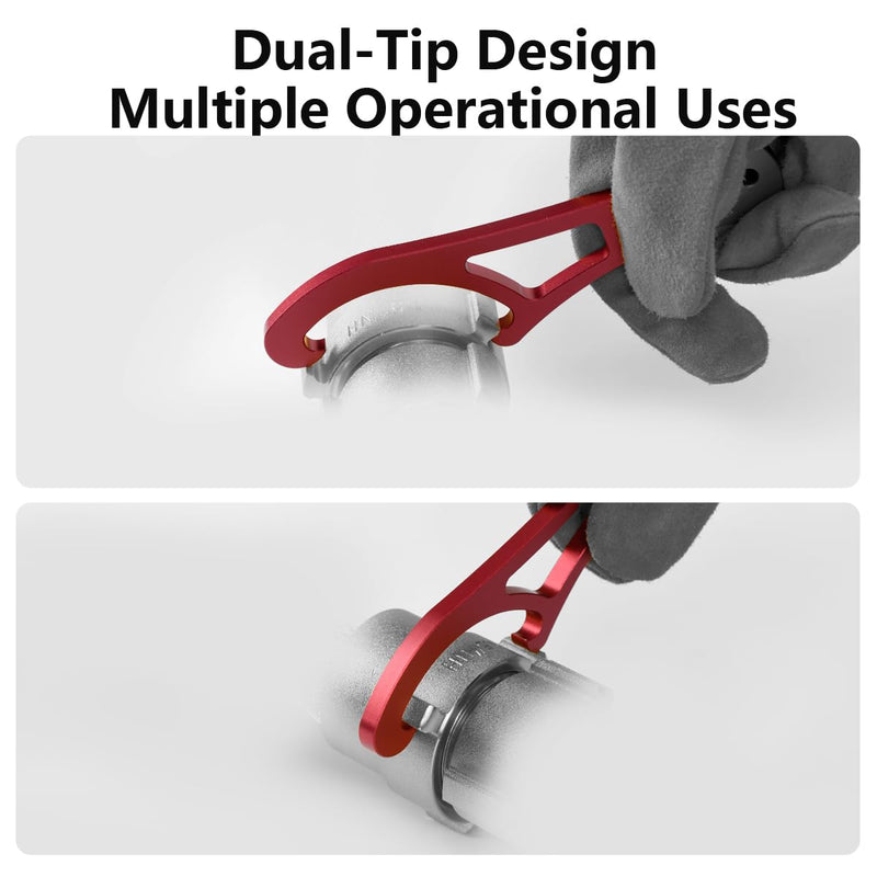 2Pcs Firefighting Mini Spanners, Compact Aluminum Firefighting Spanner Wrench,Lightweight & Portable Essential Tool for Firefighters