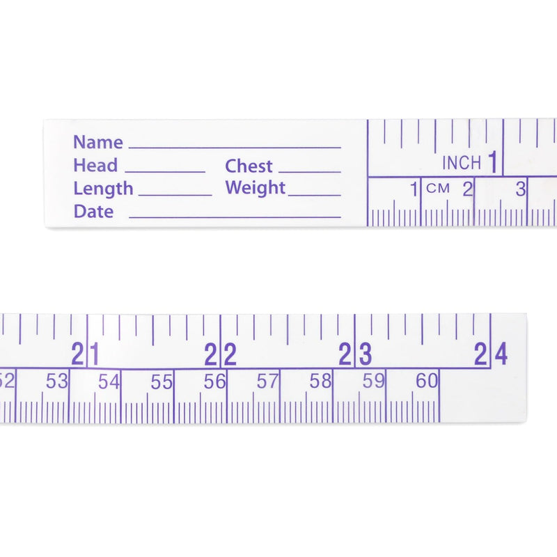 (Pack of 100) 24Inch/60CM Disposable Wound Measuring Rulers | Paper Tape Measure, Educare Measuring Tape, Wound Measurement Tools, Medical Measurement Ruler Paper Ruler-(Pack of 100)