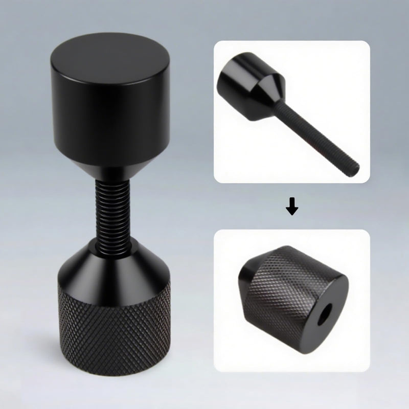 2 Pcs Aluminium Flange Two Hole Pins Set - 1-5/8'' Diameter Alignment Pin Black 1-5/8''