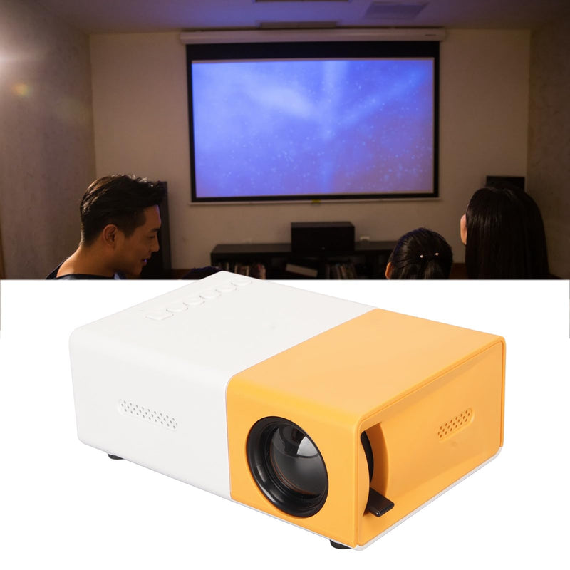 Projector with Control, Interfaces, Up to 60in Projection Size, 1080P Supported, for Use, LCD Imaging Technology