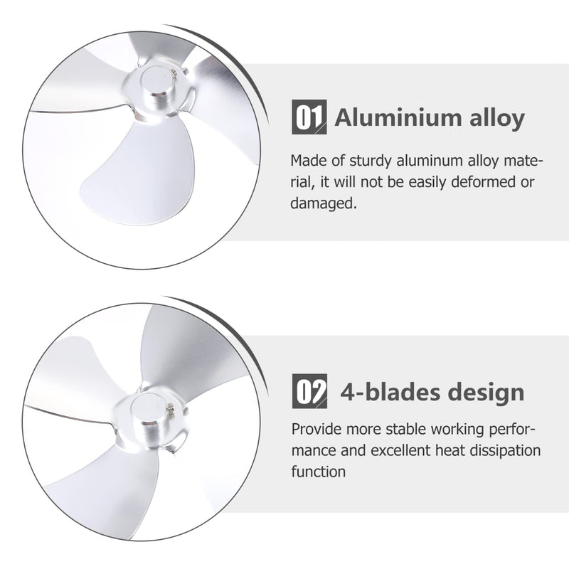 DOITOOL Universal Aluminium Alloy Fan Blades: Metal Leaves Fan Household Standing Table ner Replacement Part General Accessories