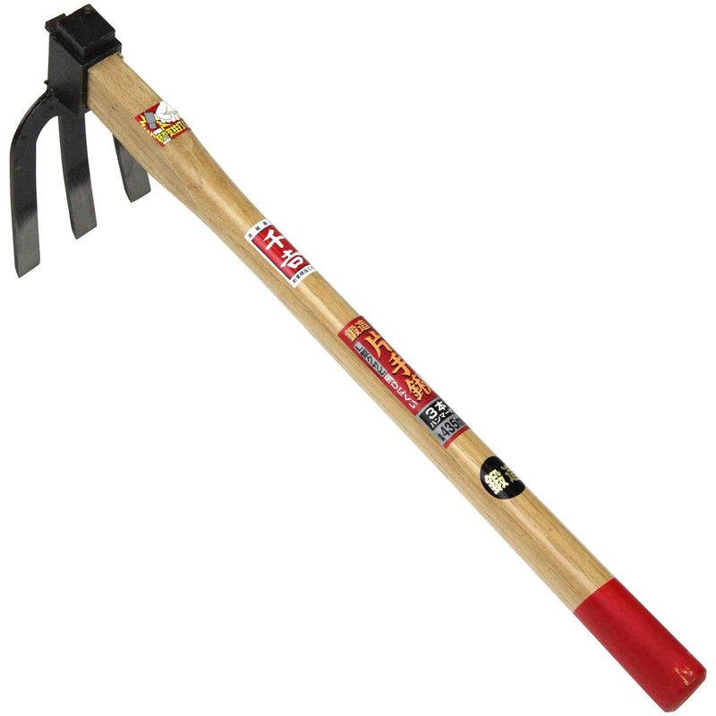 Senkichi Forged One-Handed Hoe, 3 Hammers Included, L-Shaped Wedge, Depth 6.7 x Height 17.3 x Width 3.7 inches (17 x 44 x 9.5 cm) 3-piece