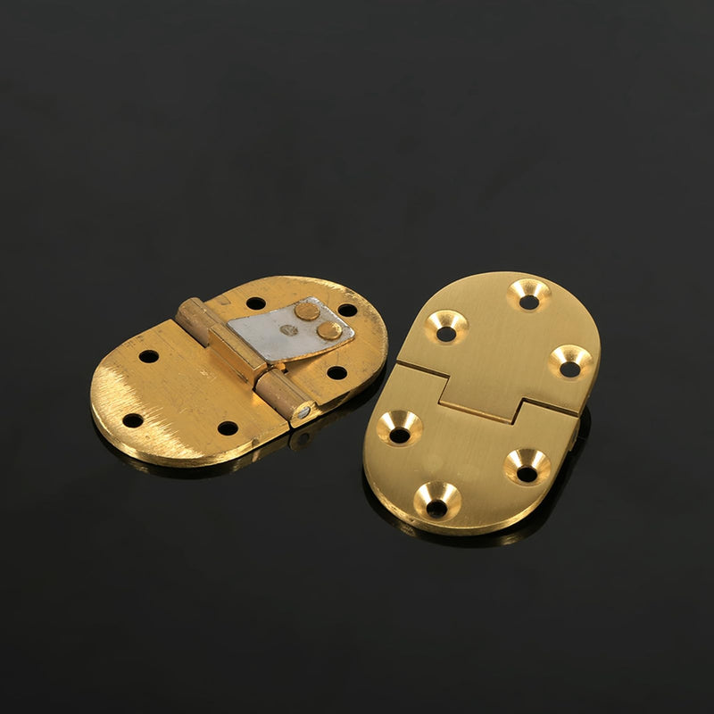 Solid Brass Butler Tray Hinge, 4 PCS Folding Table Hinge, Heavy Duty Drop Front Desk Hinges 90 Degree with Screws 2-1/2"X1-1/2 (4 PCS)