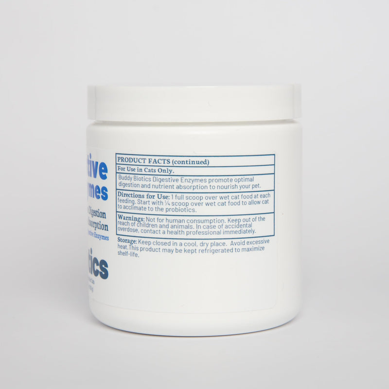 Digestive Enzymes Powder for Cats 7-Targeted Digestive Enzymes to Help Break Down Kibble, Supports Digestion & Nutrient Absorption, Easy Sprinkle-On Formula