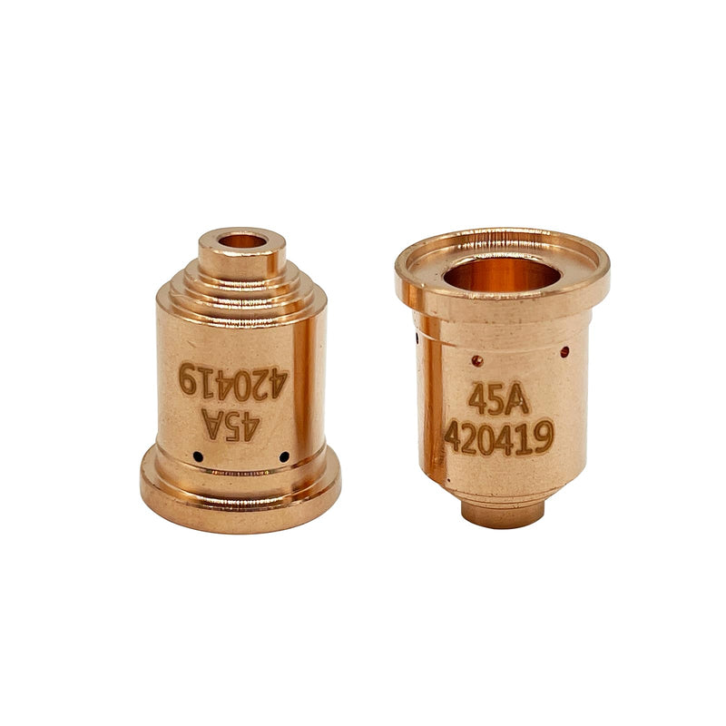 10Pcs 420419 Air Gouging Nozzle Tips Fit for Hypertherm 45XP Plasma Cutting Torch Consumables