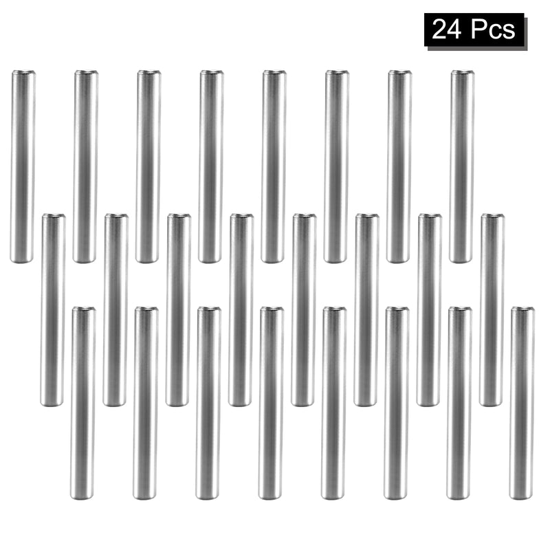 24Pcs 5mm x 40mm / 1/5 Inch x 1.57 Inch Dowel Pin 304 Stainless Steel Pegs Support Shelves Silver Tone M5 x 40mm - NewNest Australia