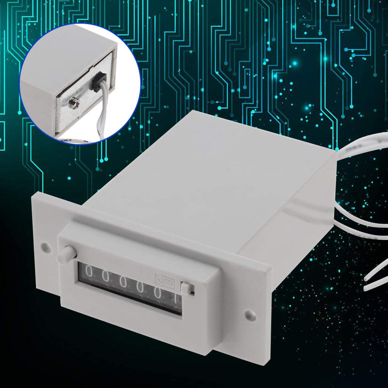 CSK6-YKW 6 Electronic Counter Pulse Counter,Pulse Counter Module 24vac Impulse Counter Digit Electromagnetic Pulse Counter 110VAC220VDC24V (DC24V)