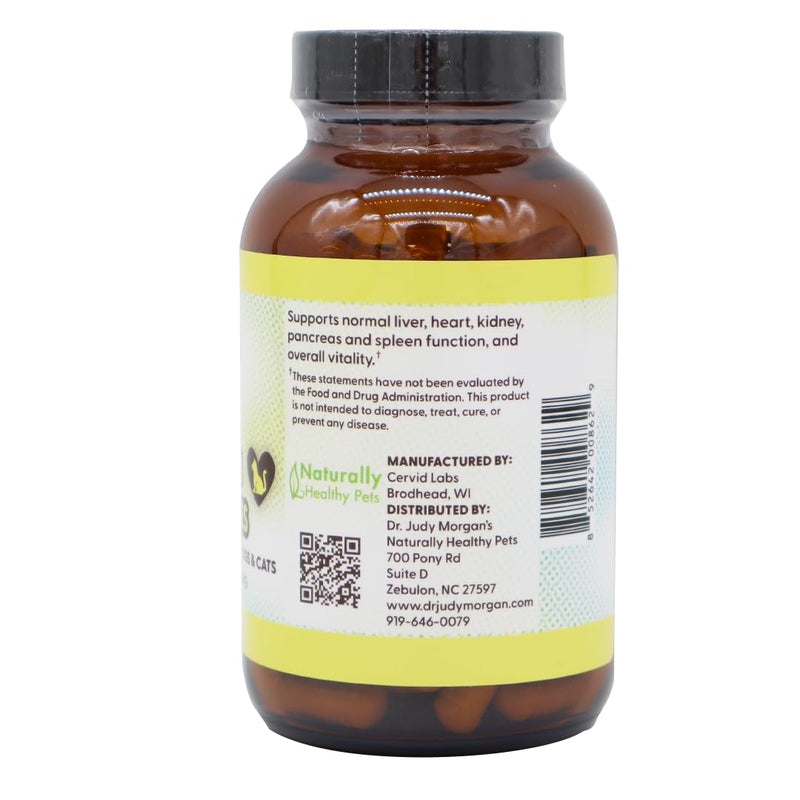 Dr. Judy's Elk Organ Capsules for Pets - 120 Count