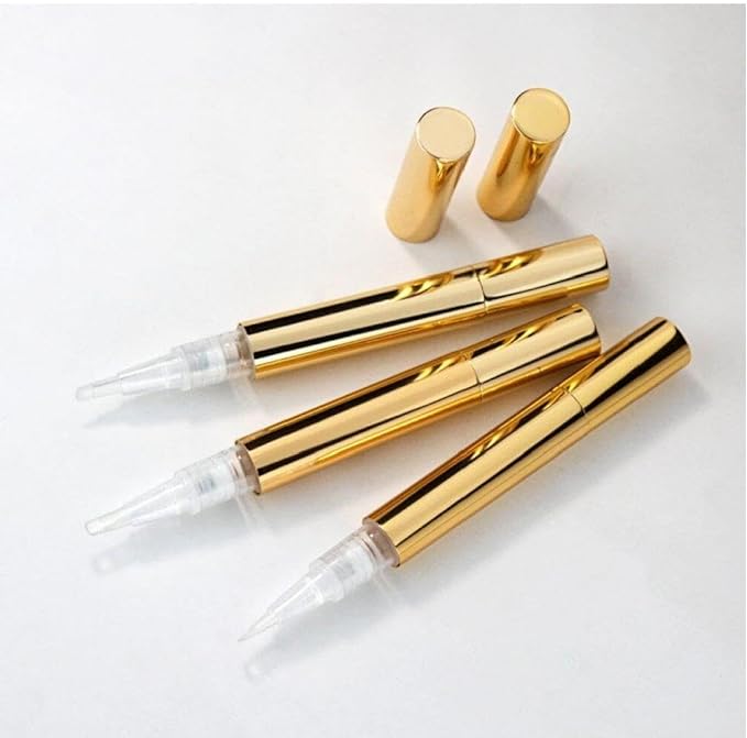 Empty Nail Oil Twist Pen Cosmetic Container Lip Gloss Brush Applicator Eyelash Growth Liquid Tube 3ml 3pcs - NewNest Australia