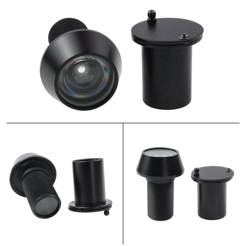 Earl Diamond - Peep Holes for Door, Solid Brass 220-Degree Door Viewer Peephole with Heavy Duty Rotating Privacy Cover for 1-3/8" to 2-23/64" Doors for Home Office Hotel, Hole 22 Black
