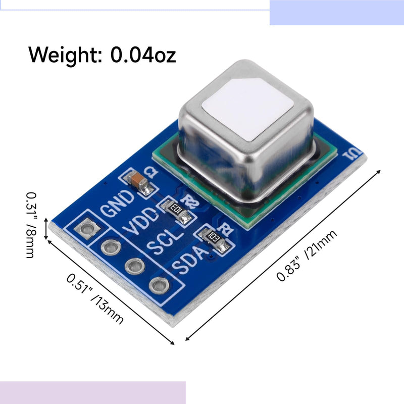 SCD41 Gas Sensor Module 2.4-5.5V, 2 in 1 Gas Sensor Module Detects CO2 Carbon Dioxide, Temperature and Humidity I2C Communication for Air Quality Monitoring IR 8x8 Infrared Cameras Thermal Imager
