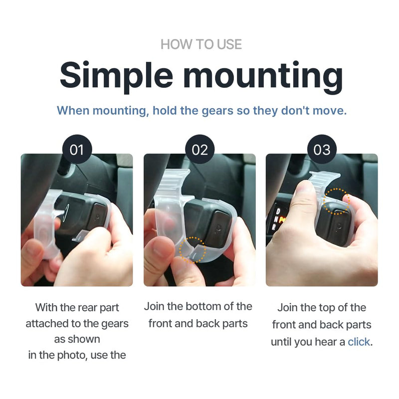 FICS Easy-Way Gear knob Additional Mount Part compitable with EV3, EV9 C type