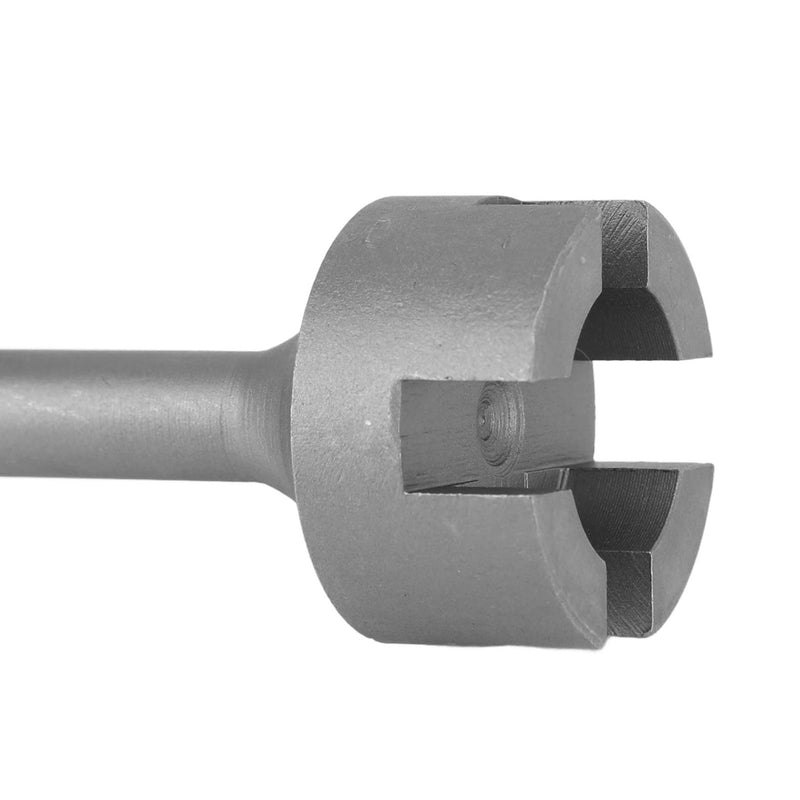 Ground Rod Driver Bits Socket Steel Easy Install Sturdy Light Weight Drill Tools for SDS Plus Hammer Drill (Cross)