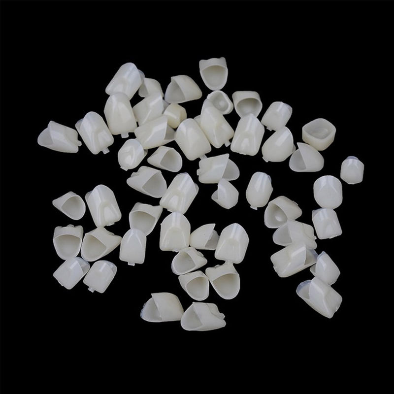 120 Pieces Fake Tooth Cap Crown Veneers Front Back Anterior and Molar Posterior Teeth with Thermal Beads Cap Filler for Teaching or DIY (50pcs Front and 70pcs Back) 60pcs front and 60pcs back