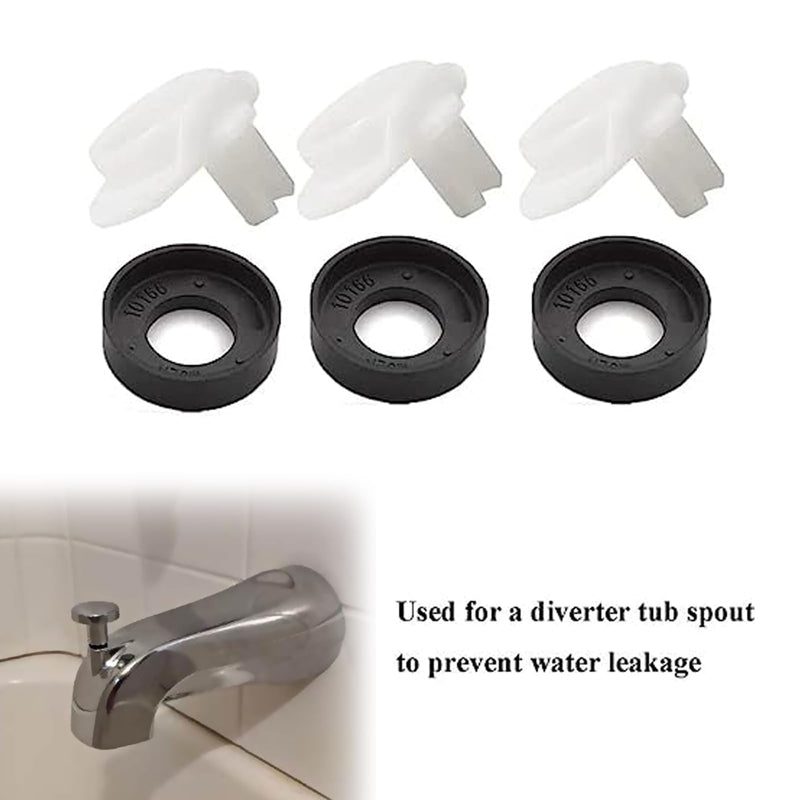3PCS 101237 OEM for Moen Cup Seal & Diverter Gate for Plumbing Fixture or Faucet, 3800 Tub Spout Replacement Part 3 Sets