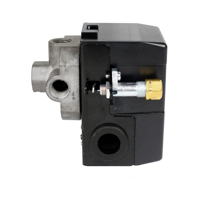 034-0094 Pressure Switch 4 Ports 95-125 Pis with 200 Psi Pressure Gauge 150 Psi pop off valve