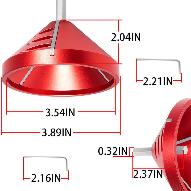 2 in 1 PVC Deburring Tool, Inner-Outer PVC Chamfer Tool, Pipe Deburring Reamer Plumbing Tool for PVC, ABS,CPVC, PP, PE Pipe with OD 0.75" to 3.5", ID 0.92" to 3.89"