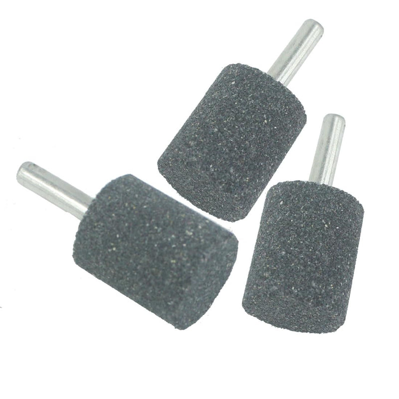 25mm Cylindrical Grinding Stone - 1/4" Shank Cylinder Shape Aluminum Oxide Mounted Grinding Stones for Rotary Tools Drill (Pack of 8) 25mm cylindrical grinding stone