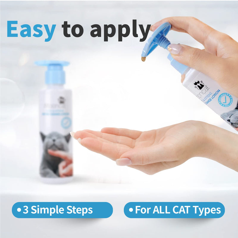 Mooncat Cats & Kittens Acne Cleanse Lotion | First Cuztomized Cat Acne Treatment | Pionner in Cat Care Stuff | Concentrated Solution For Cat Chin & Tail | Best Prevention for Cats Acne -5 fl oz(150ml) - PawsPlanet Australia