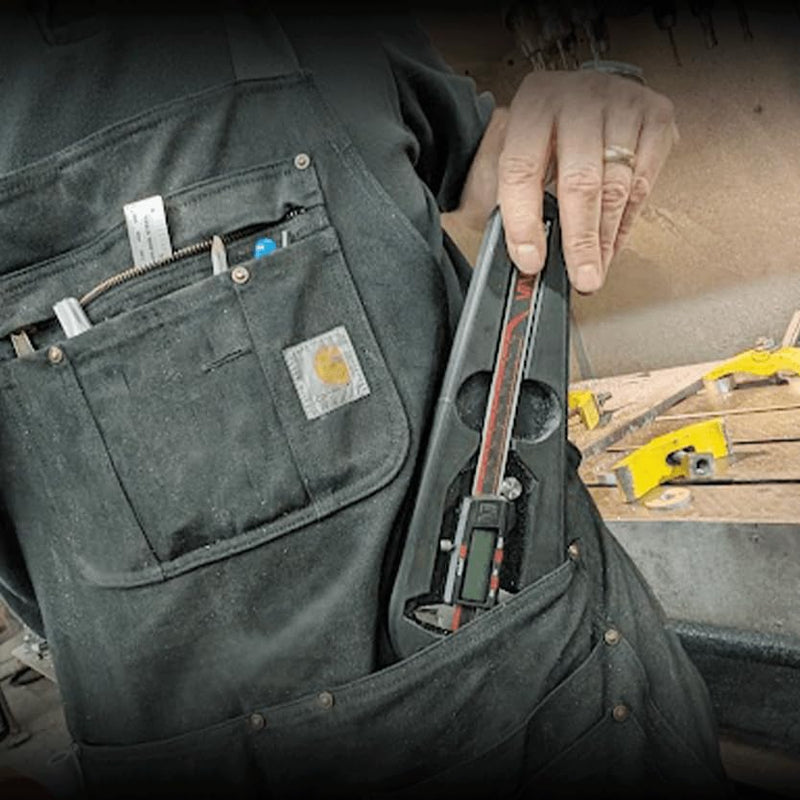 USA-Made Magnetic Caliper Holster for Micrometers & Precision Tools – Heavy-Duty Protective Case with Magnetic Backing, Scratch-Resistant, Dustproof, Shockproof, and Durable Design