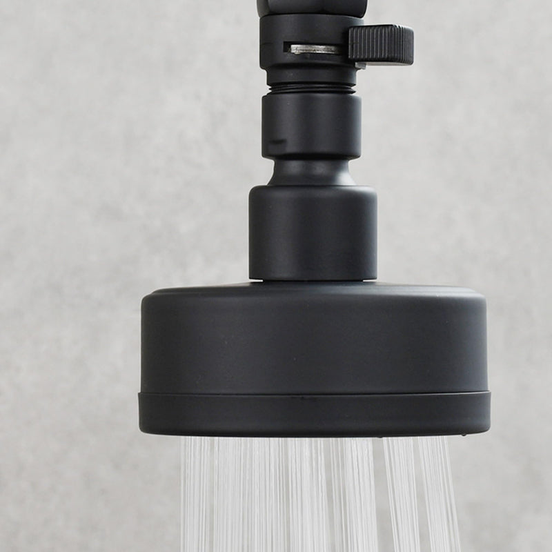 Water Flow Control Valve, G1/2" Brass Shower Flow Shut Off Valve, Simple Water Volume Adjust Valve, Water Pressure Regulator for Hand Held Shower, Matte Black