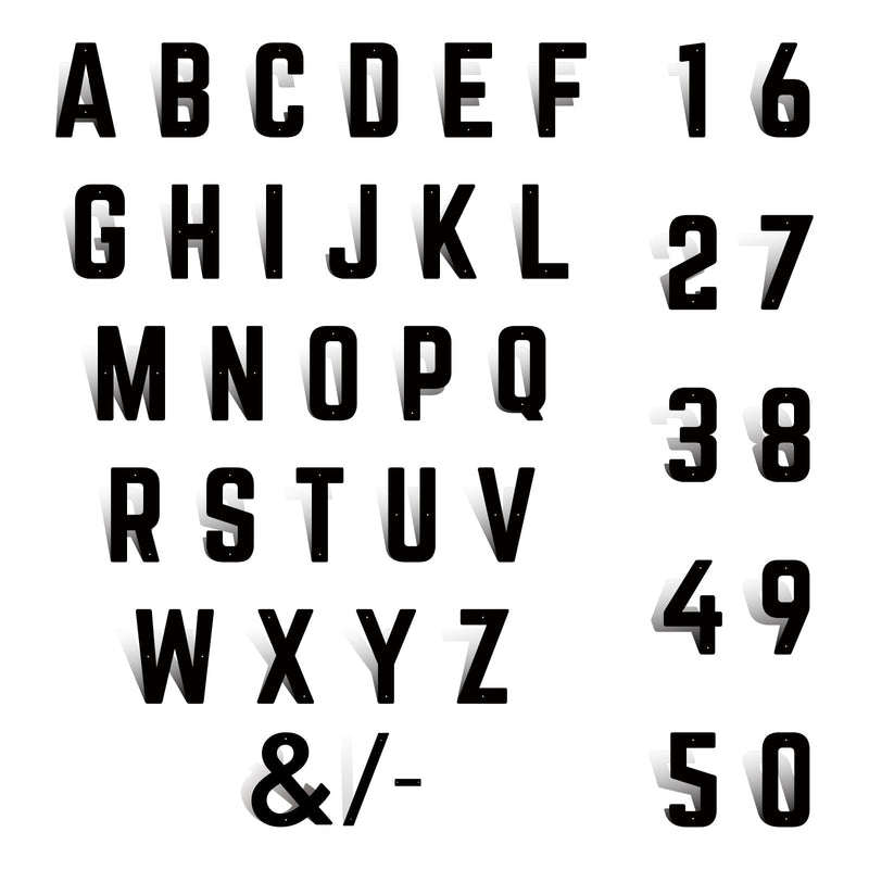 8 Inch Metal Letters, Modern House Address Numbers, Metal Door Numbers, Large Black House Address Letters and Numbers for Home Office Street Apartment Outside (A) Black-A