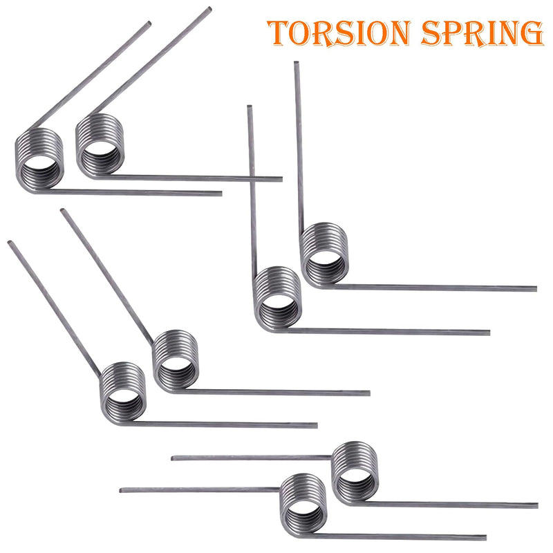10 PCS Stainless Steel Spring, Mechanical Torsion Spring, 0.5mm Wire Diameter, 4.5mm OD, 9 Laps, 60° Deflection Torsional Spring for Tools Maintenance 0.5mm x 4.5mm x 60 Degrees 9laps